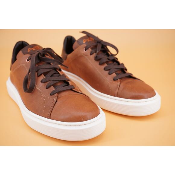 Good Man Brown Legend London Low Top Sneakers Size 9 New $275 White Sole Lace - Picture 10 of 12